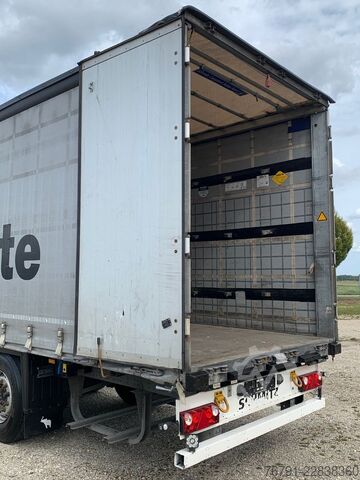 Auflieger mit Pritsche & Plane SCHMITZ CARGOBULL SCS24/6 Standard_ Power Curtain_ Liftachse
