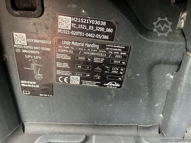 Električni 4 -kolesni viličar Linde E20PH-02