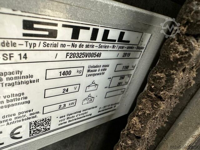 VS-22477 Empilhador elétrico triplex EXV SF 14 ano 2019 STILL EXV SF 14