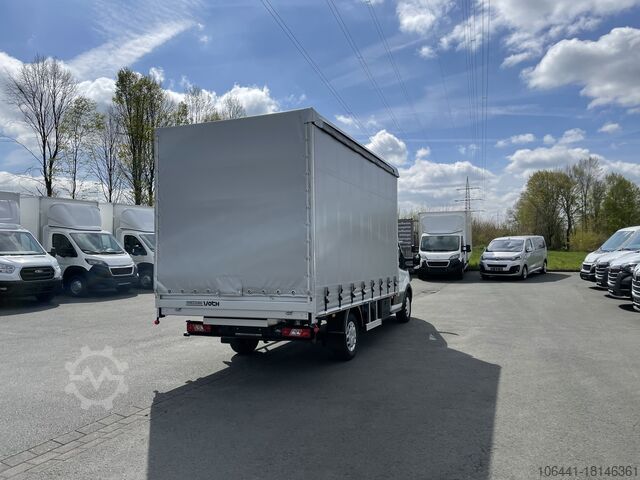 Transporter cu platformă și prelată FORD Transit Pritsche Plane/ Schiebeplane