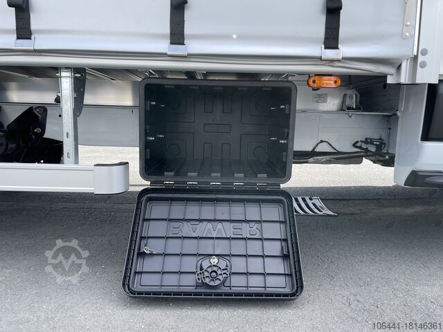 Transporter cu platformă și prelată FORD Transit Pritsche Plane/ Schiebeplane