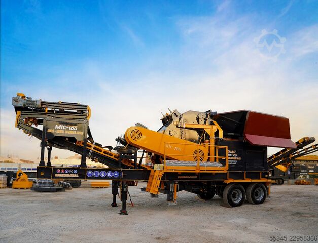 Unidade de trituração FABO Mobile Impact Crusher Mobile Impact Crusher MIC-100