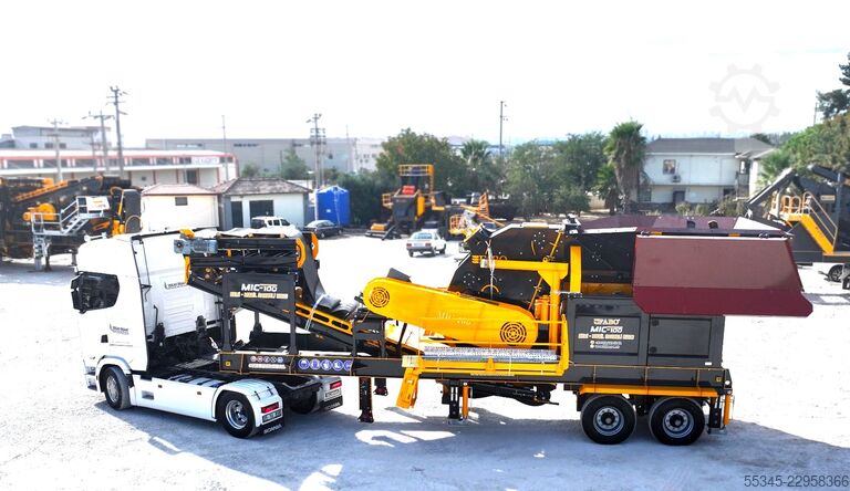 Unidade de trituração FABO Mobile Impact Crusher Mobile Impact Crusher MIC-100