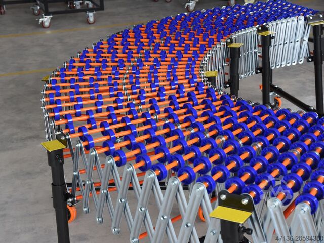 Valčekový dopravník výsuvný 1,5-4,5 m SEEMA 