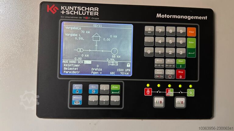 Combined heat and power plant, heating boiler, storage tank Kuntschar + Schlüter GTK70 GTK70