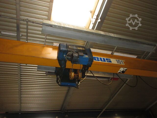 Guindaste de teto Guindaste de salão Vão do guindaste 12.990 mm ABUS Hallenkran Brückenkran Kran ELK 10t ELK 10000Kg 10t Funk Portalkran Kran