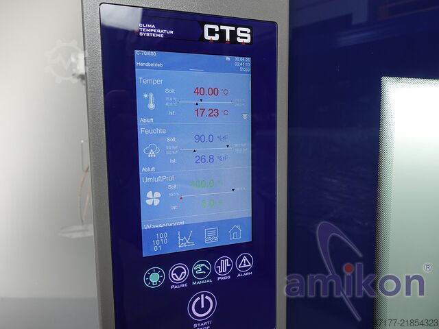 Med fuktighet 600 liter CTS Klimaprüfschrank C-70/600 -70°C bis +210°C