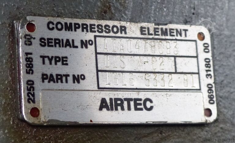 Skruvkompressor GR110 Atlas Copco GR 110