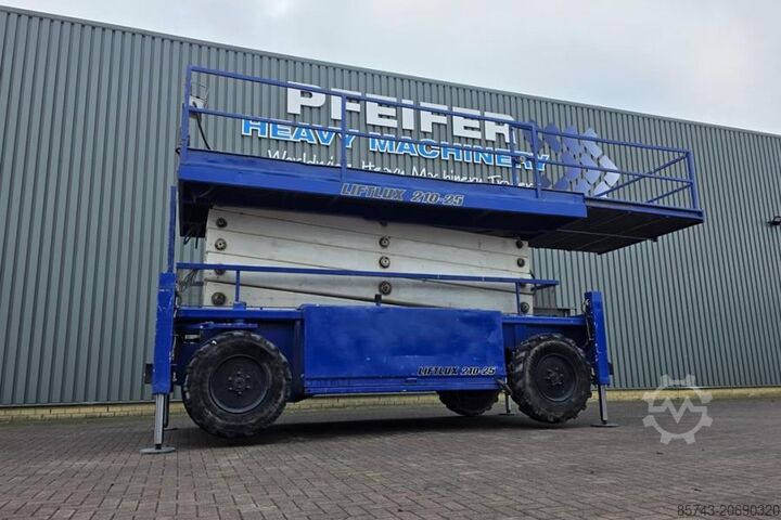 Plataforma de trabalho telescópica articulada Liftlux SL210-25D4WDS/P Diesel, Hydraulic Deck Extension,