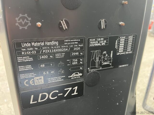 Chariot élévateur Linde R14X-03