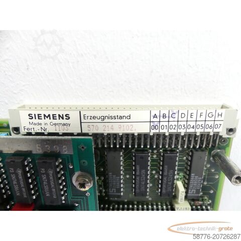 Siemens component Siemens 6FX1121-4BF01 Servo Interface Module E-Stand: C / 00 SN: 1103