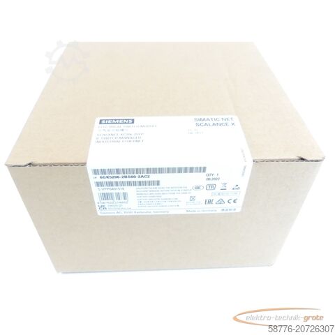 Siemens component Siemens 6GK5206-2BS00-2AC2 Switch Modul SN VPP6491519