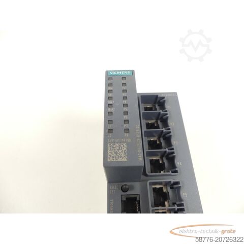Siemens component Siemens 6GK5208-0BA00-2FC2 Industrial Ethernet Switch SN: SVPM5194798 - ungbr. -
