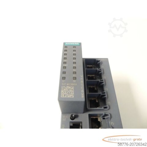 Siemens component Siemens 6GK5208-0BA00-2FC2 Industrial Ethernet Switch SN: SVPM6196454 - ungbr. -