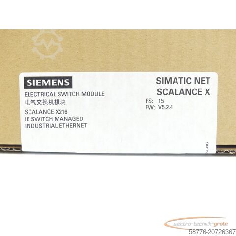 Komponen Siemens Siemens 6GK5216-0BA00-2AA3 SN:VPP4200741 - ! -