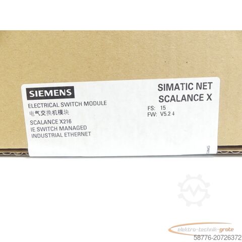 Siemens component Siemens 6GK5216-0BA00-2AA3 SN:VPP4202049 - ! -