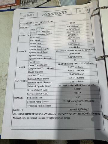 Токарный станок с ЧПУ MATRA TC35