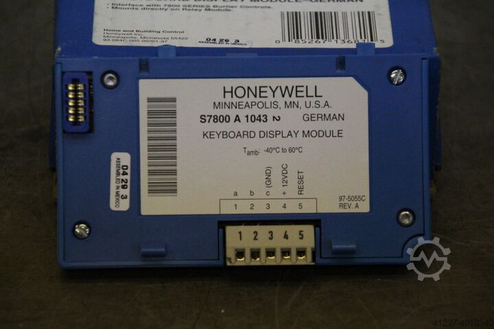 Panneau de commande Honeywell S7800A 1043