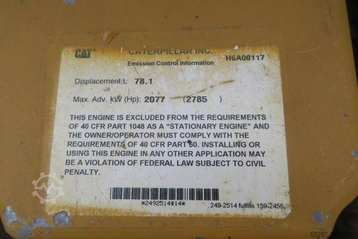 2013年 Caterpillar G3516H - 2000 千瓦电力 Caterpillar G3516H