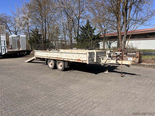 Low loader trailer HIRTH TT  Tandemtieflader