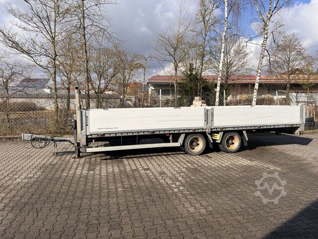 Anhänger mit offener Pritsche Humbaur HBTZ 137224  14,4 t Tandem- Pritschenanhänger- Tieflader