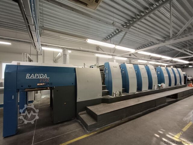Offset printing press KBA RAPIDA 106-SIS-8 SW4 FAPC