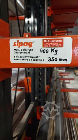 Rayonnage cantilever double face pour produits longs SIPAG 