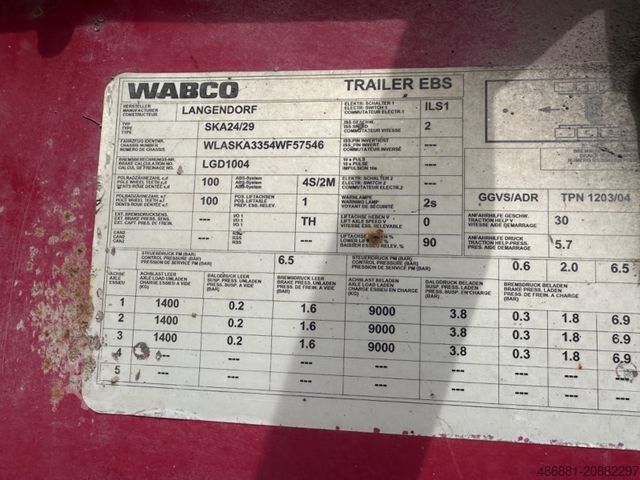 Semiremorcă basculantă LANGENDORF SKA 24/29