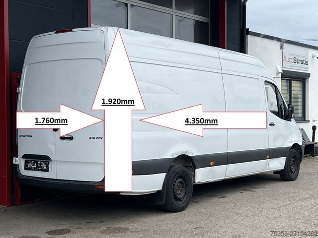 Korotettu pakettiauto MERCEDES-BENZ Sprinter 315 CDI MAXI L4H2 Klima Tempomat 3-Sitz