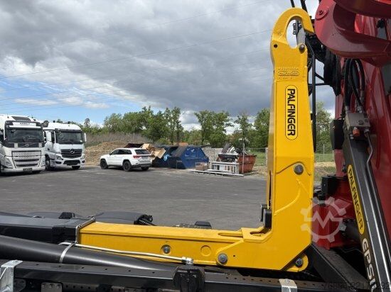 Autocarro ribaltabile MERCEDES-BENZ ACTROS 2551 6X2, PALFINGER-ABROLLKIPPER MIT SCHROTTKRAN,  LENK-LIFTACHSE, EURO 6