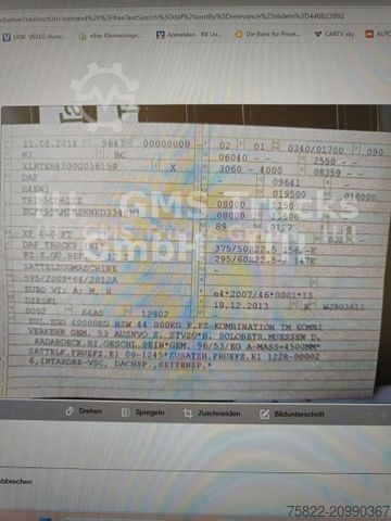 大容积牵引车头 DAF XF 460 / SSC / Mega / German