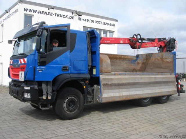 自卸卡车 IVECO TRACKER 260T50 6x4 3-Achs Kipper Heckkran Espilo