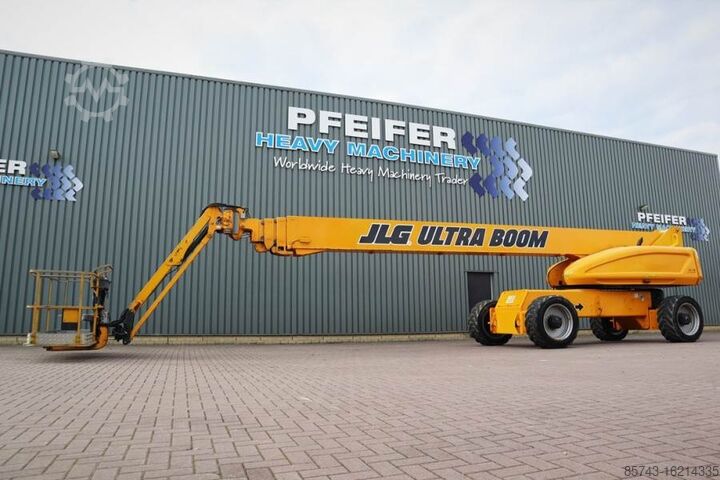 Telescopic boom lift JLG 1350SJP Diesel, 4x4x4 Drive 43.3m Working Height,