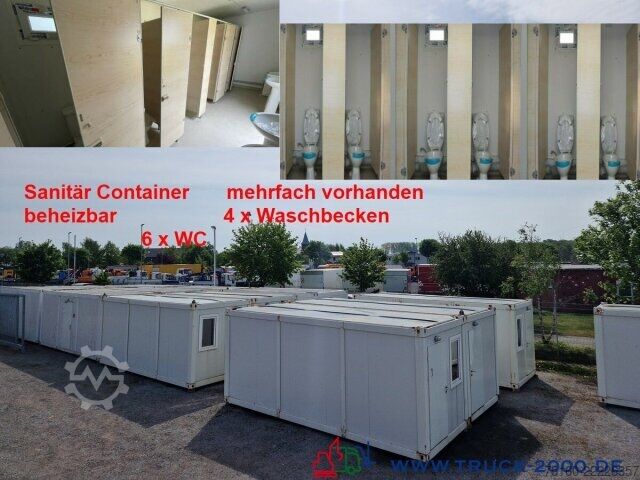 Reboque aberto com lona  Sanitär Toiletten Container NEU 6 Toiletten