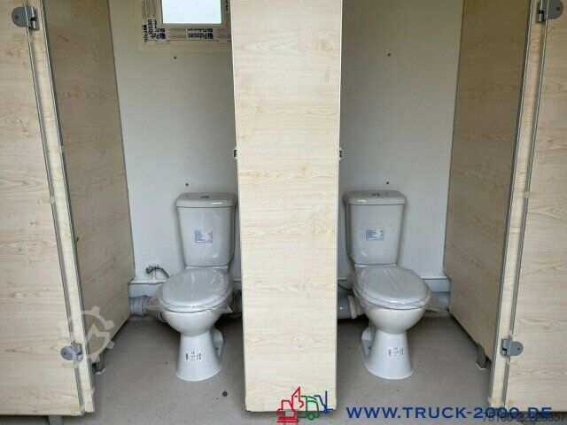 Reboque aberto com lona  Sanitär Toiletten Container NEU 6 Toiletten