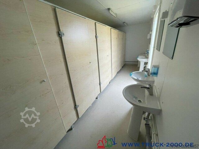 Reboque aberto com lona  Sanitär Toiletten Container NEU 6 Toiletten