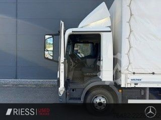Flatbed truck with tarp MAN TGL 12.250 4x2 AHK
