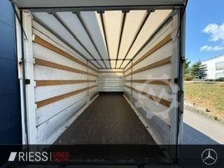 Flatbed truck with tarp MAN TGL 12.250 4x2 AHK