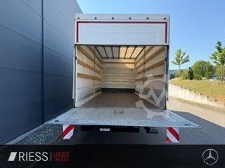 Flatbed truck with tarp MAN TGL 12.250 4x2 AHK