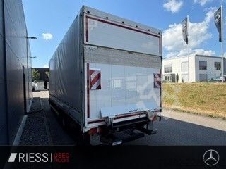 Flatbed truck with tarp MAN TGL 12.250 4x2 AHK