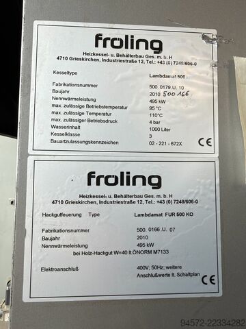 木質チップボイラー Fröling Lambdamat 500