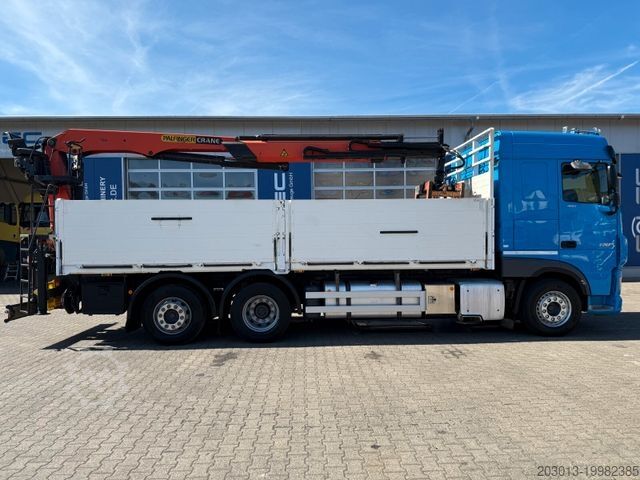 Furgonçinë pick-up DAF XF 480 Pritsche Kran Plafinger 21000L