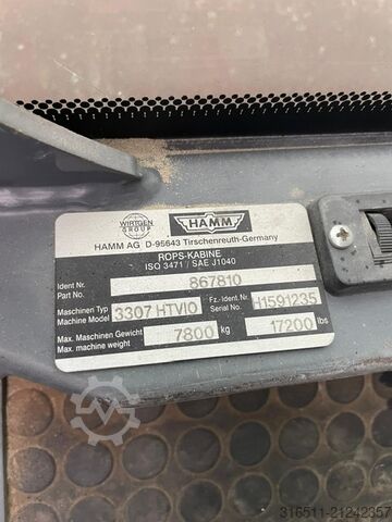 Roller drum tunggal Hamm 3307 HT