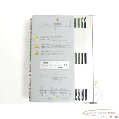 コンポーネント  Ferrocontrol E-Darc V07 - 118114 - Antriebsregler SN:DPUB1E5112519316