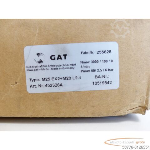 Hluti  GAT M25 EX2+M20 L2-1 . 452326A SN:255828 - ! -