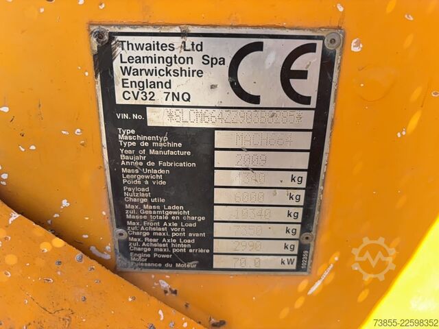 Mini dumper Thwaites Mach 664