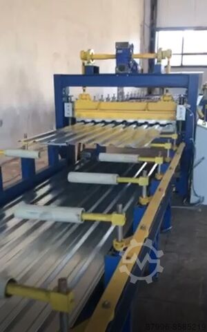 Trapezoidal sheet roll forming line 