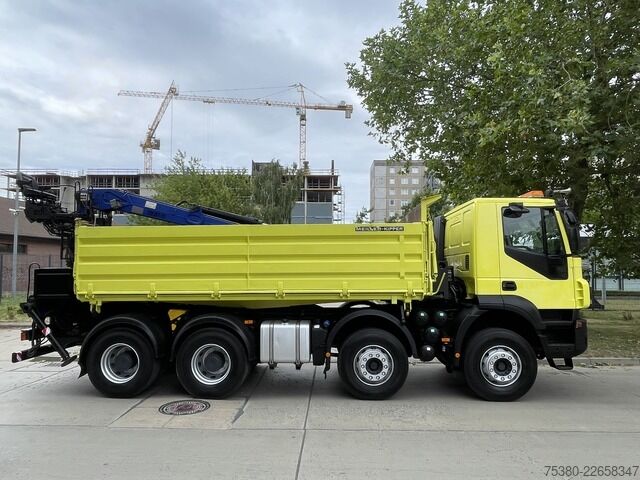 משאית עפר iveco Stralis AD340T41  8x4 *KLIMA*PENZ 10.83H Kran*