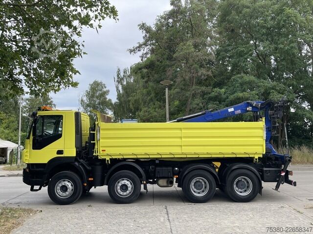 משאית עפר iveco Stralis AD340T41  8x4 *KLIMA*PENZ 10.83H Kran*