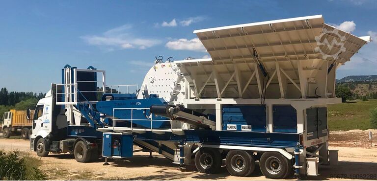 مصنع إعادة التدوير كسارة التأثير المتنقلة General Makina GNR PDK01